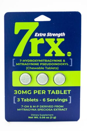 7rx. Extra Strength 30MG 3ct Tablets